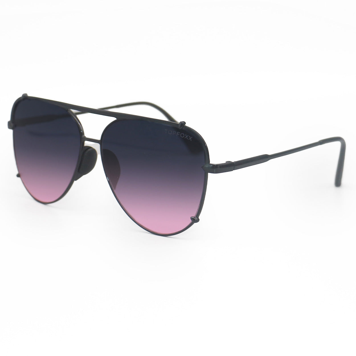 TopFoxx Cristina Faded Purple & Pink Tangle-Free Aviator Sunglasses