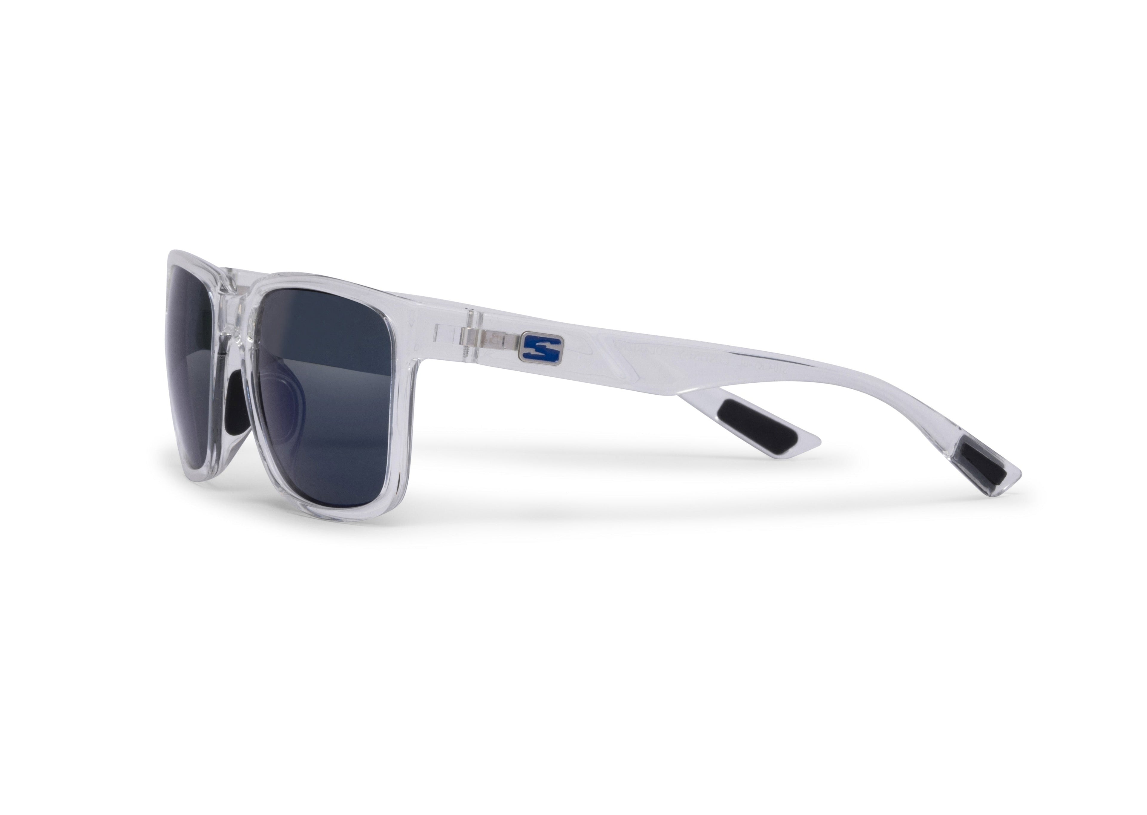 Skeleton Optics Lindsey Crystal Clear Gloss Polarized Sunglasses for Men & Women