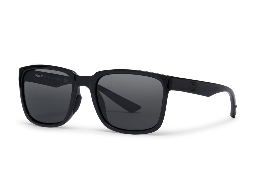Skeleton Optics Lindsey Gloss Black Polarized Sunglasses for Men & Women