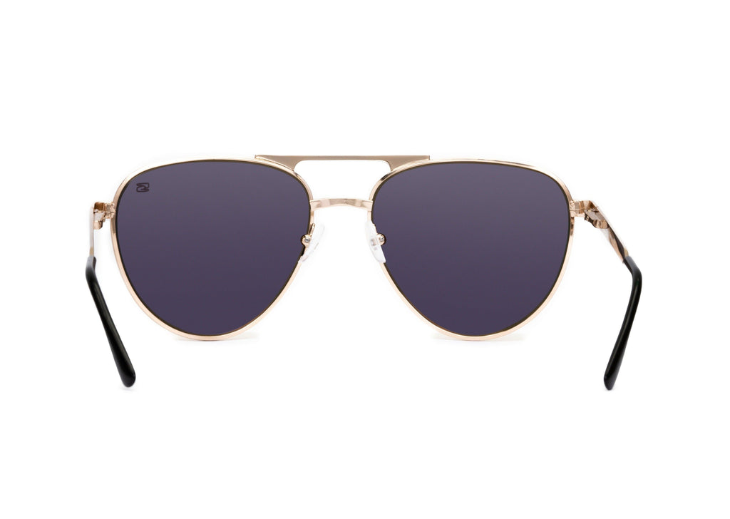 Skeleton Optics Dara Aviator Rose Gold Polarized Sunglasses for Men & Women