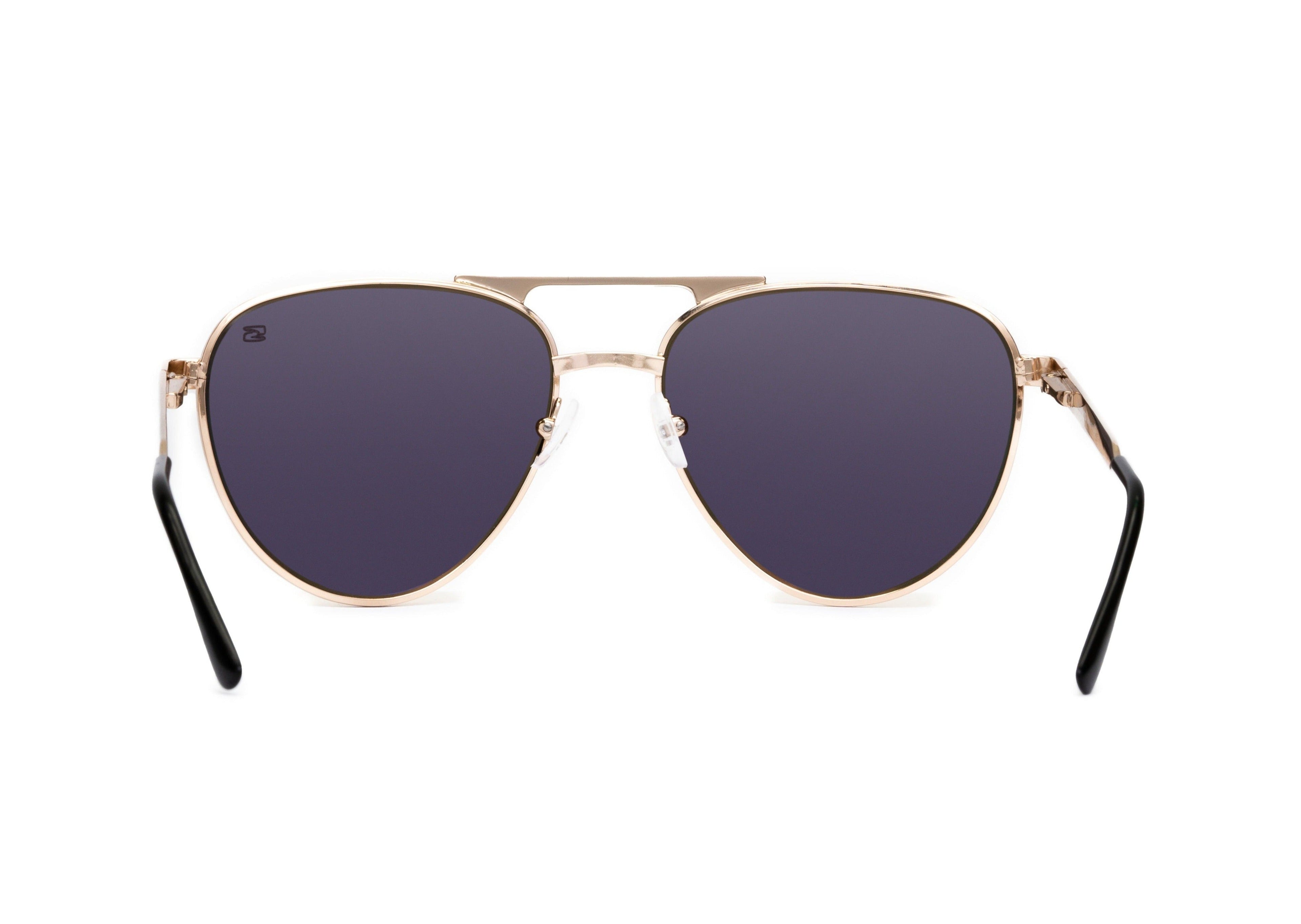 Skeleton Optics Dara Aviator Rose Gold Polarized Sunglasses for Men & Women