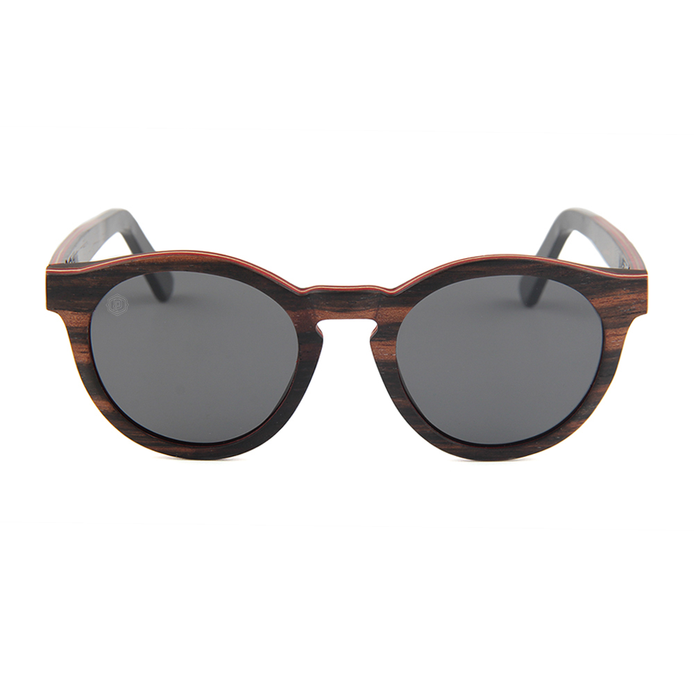Handmade Papago Dark Roast Sonoras sunglasses with recycled wooden frames, showcasing eco-friendly, stylish eyewear.