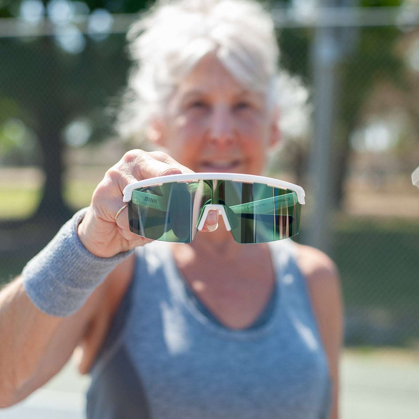 Dink Eyewear Captiva Pickleball Sunglasses – White Pearl