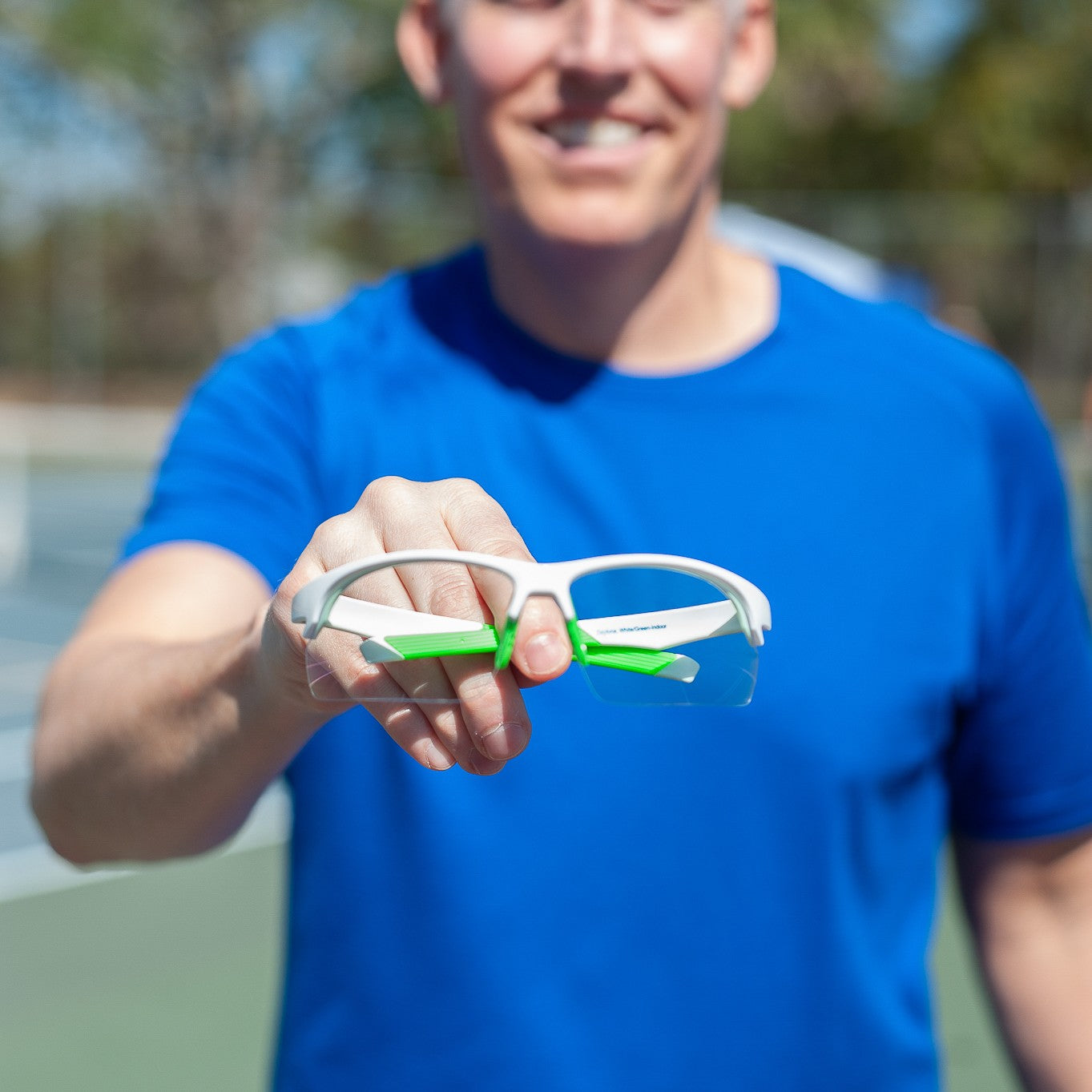 Dink Eyewear Daytona Pickleball Sunglasses – White/Green