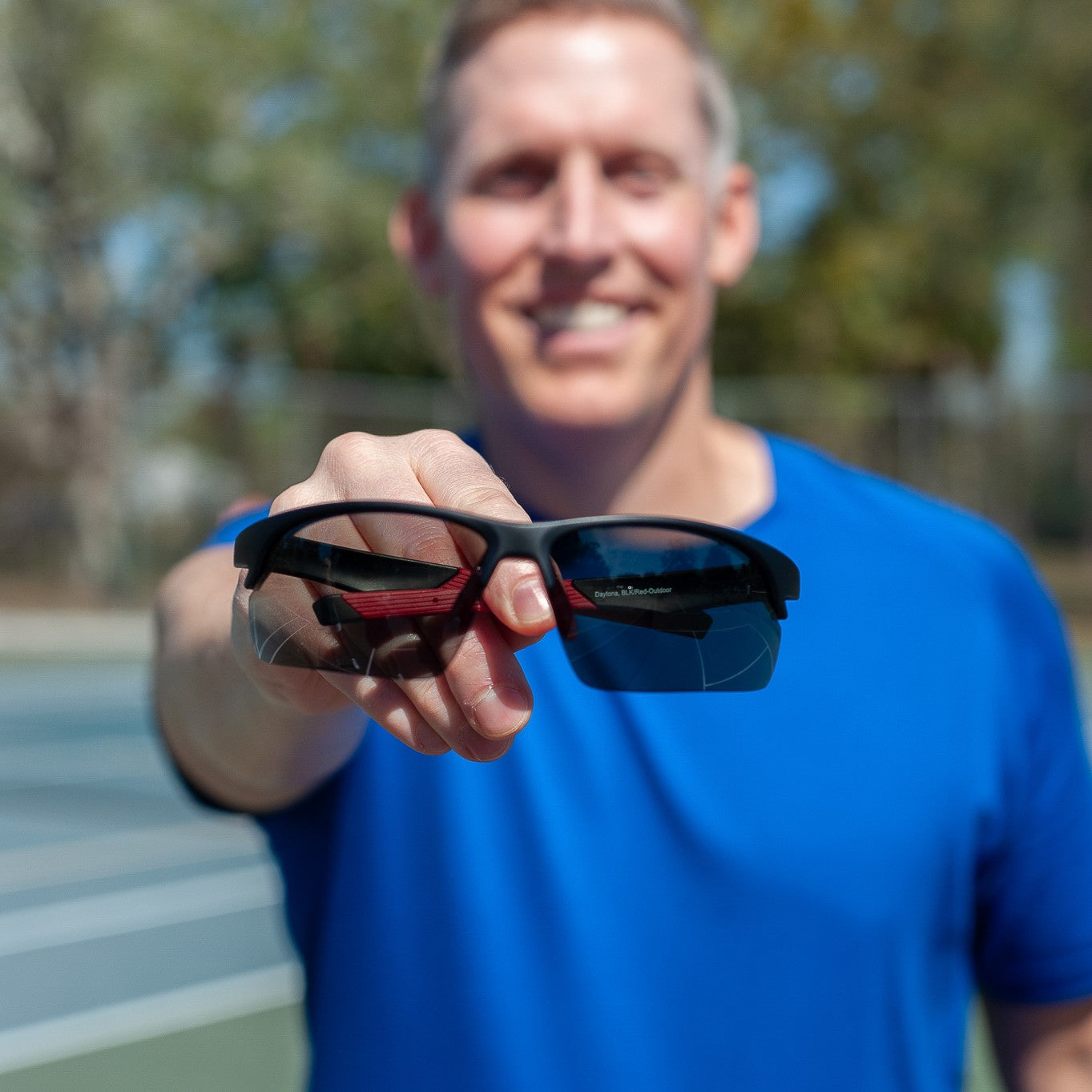 Dink Eyewear Daytona Pickleball Sunglasses – Black/Red