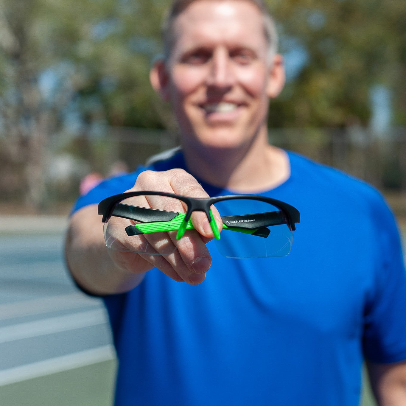 Dink Eyewear Daytona Pickleball Sunglasses – Black/Green