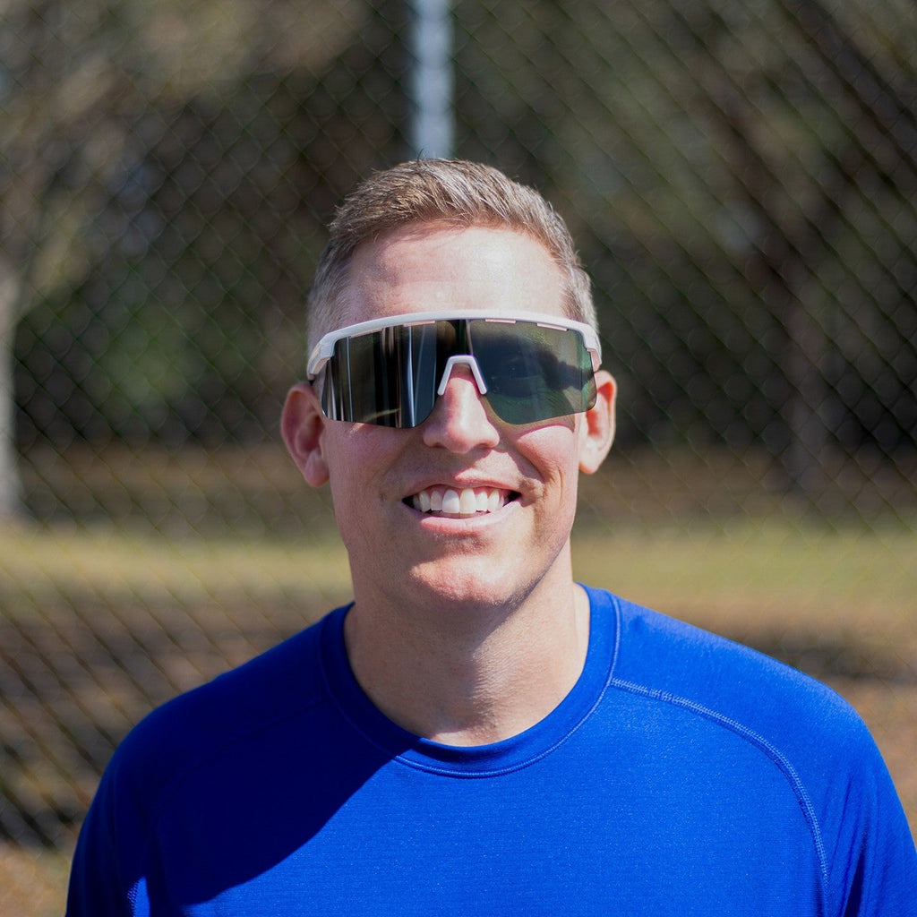 Dink Eyewear Captiva Large Pickleball Sunglasses – White Pearl