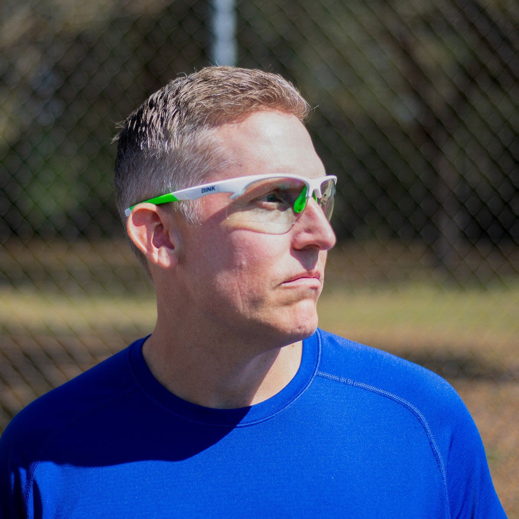 Dink Eyewear Daytona Pickleball Sunglasses – White/Green