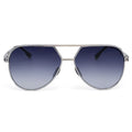 TopFoxx Untangled x Emily Rose Faded Blue Tangle-Free Aviator Sunglasses