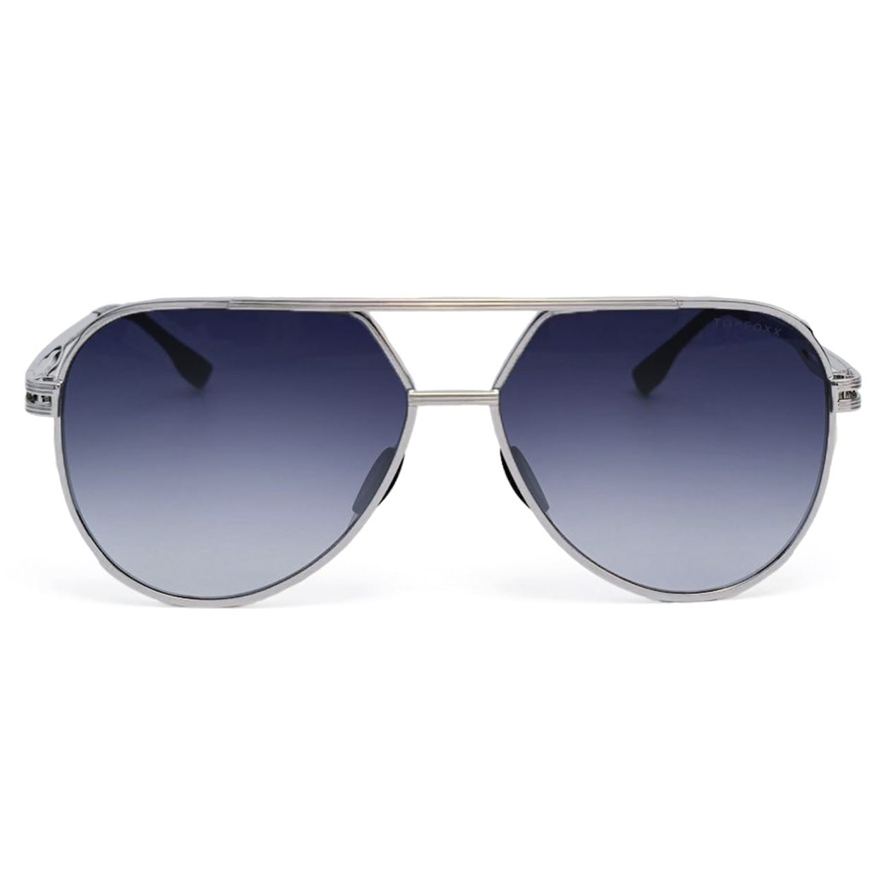 TopFoxx Untangled x Emily Rose Faded Blue Tangle-Free Aviator Sunglasses