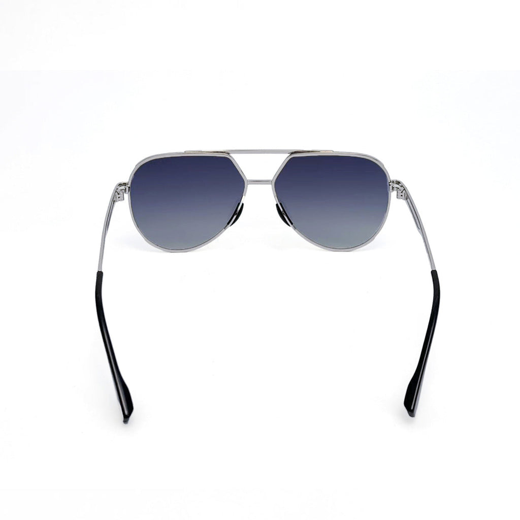 TopFoxx Untangled x Emily Rose Faded Blue Tangle-Free Aviator Sunglasses