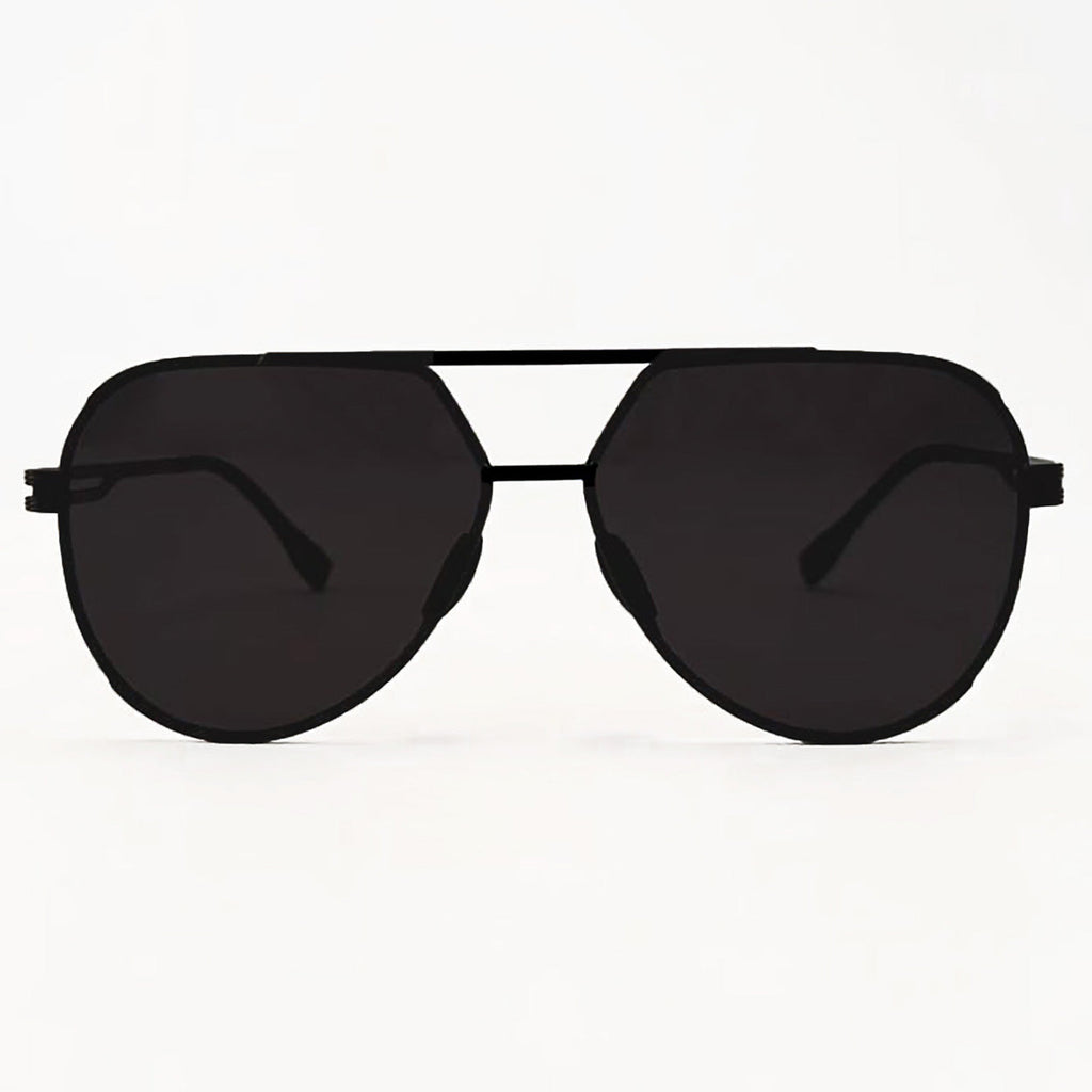 TopFoxx Untangled x Emily Rose Black Tangle-Free Aviator Sunglasses