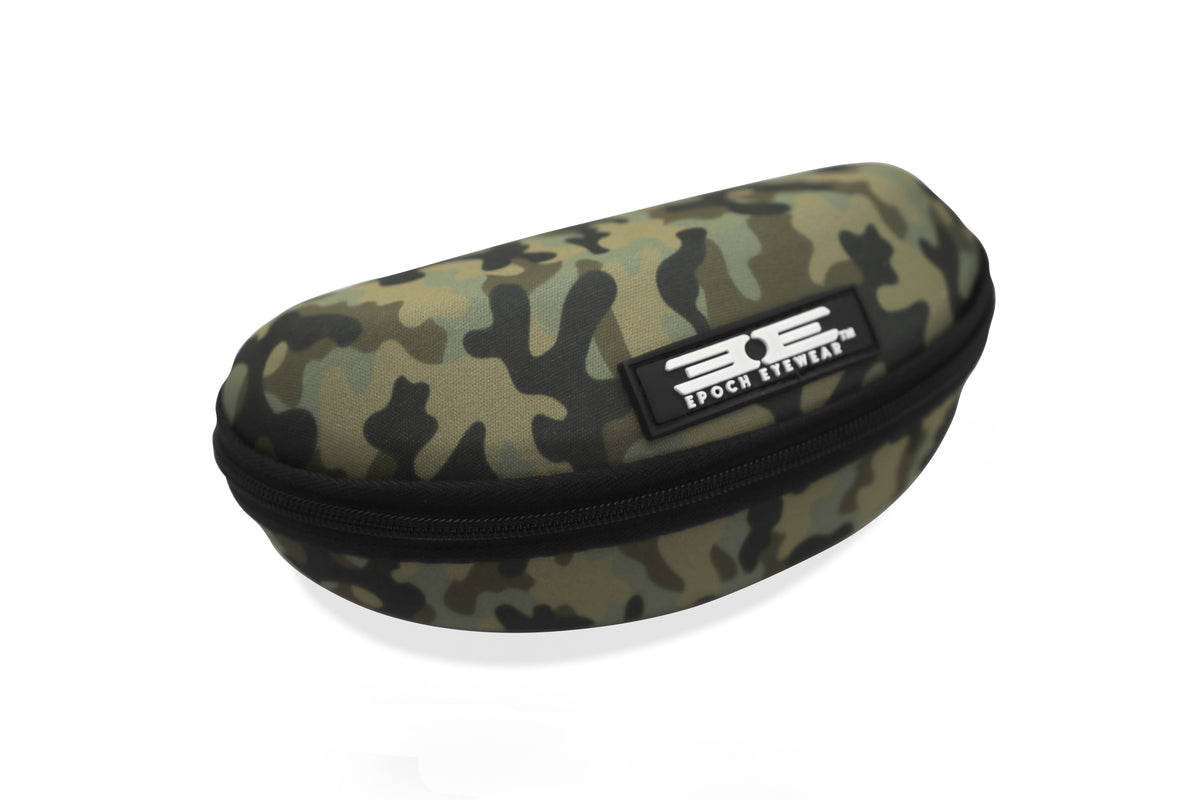 Epoch Eyewear Zippered Hard Sunglass Case – Black, Flag, Camo & Floral