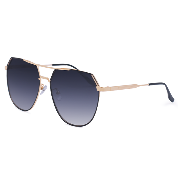 TopFoxx Farrah Midnight Square Aviator Sunglasses