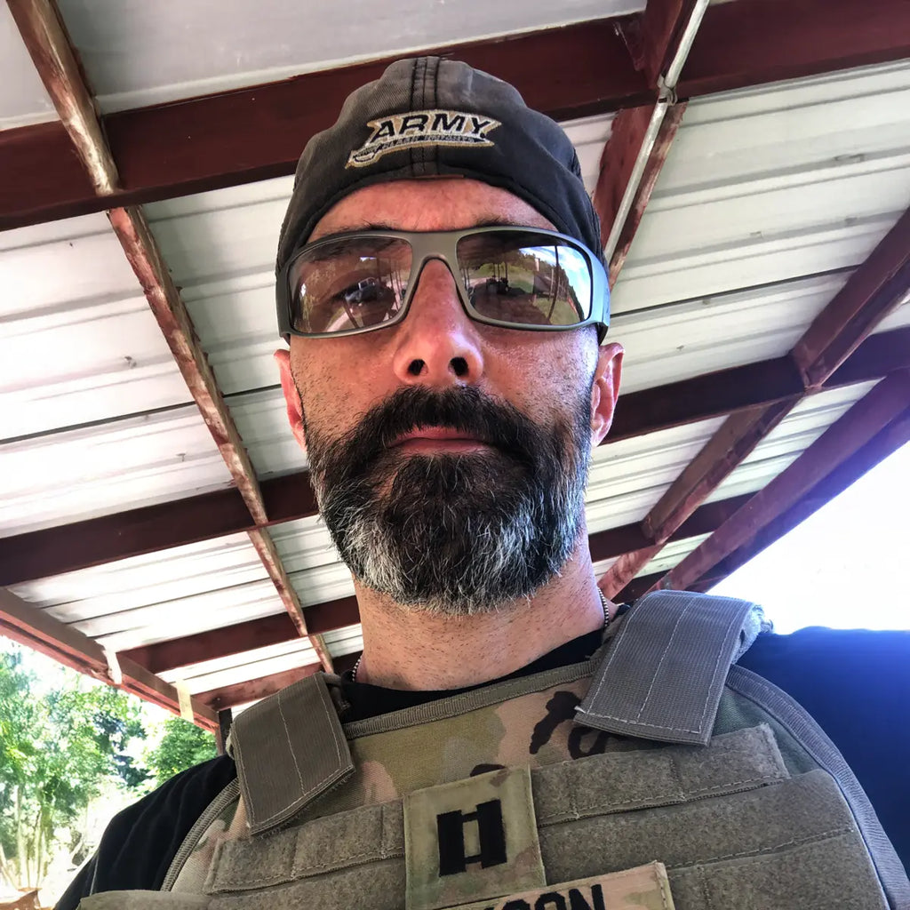 OutLaw Eyewear Fugitive TAC Sig Gray and Pathfinder 5.1 Transition Lens sunglasses with sleek frame and stylish design.