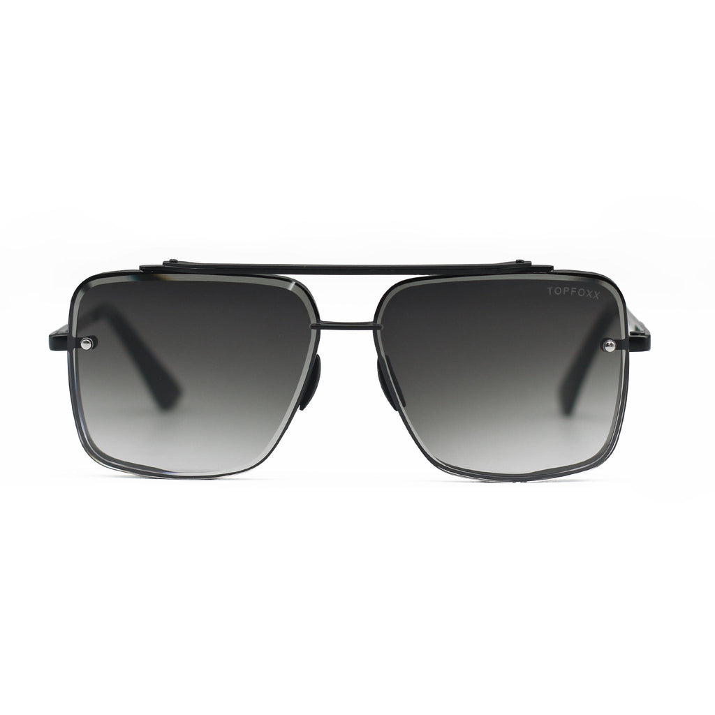 TopFoxx Smaller Bella Midnight Tangle-Free Aviator Sunglasses