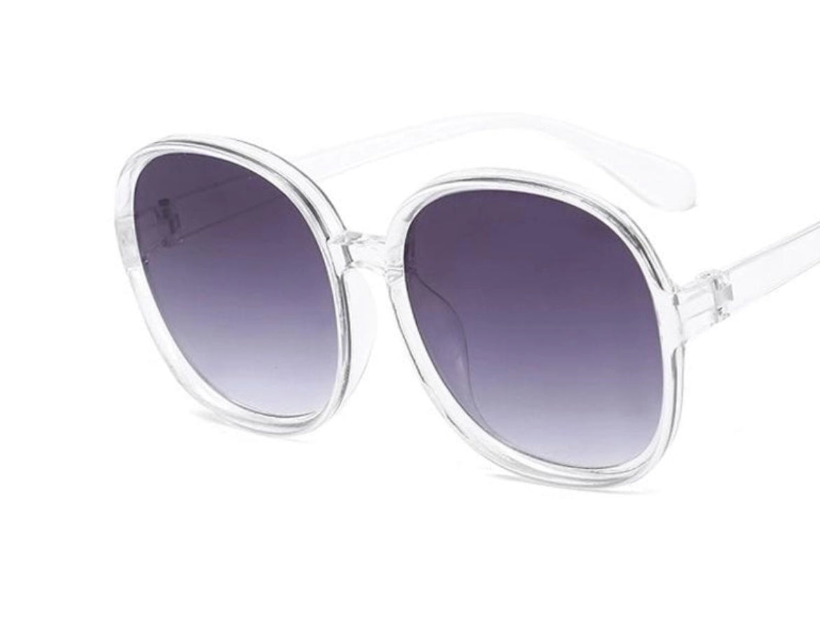 Round Large Frame Sunglasses – Oversized Vintage
