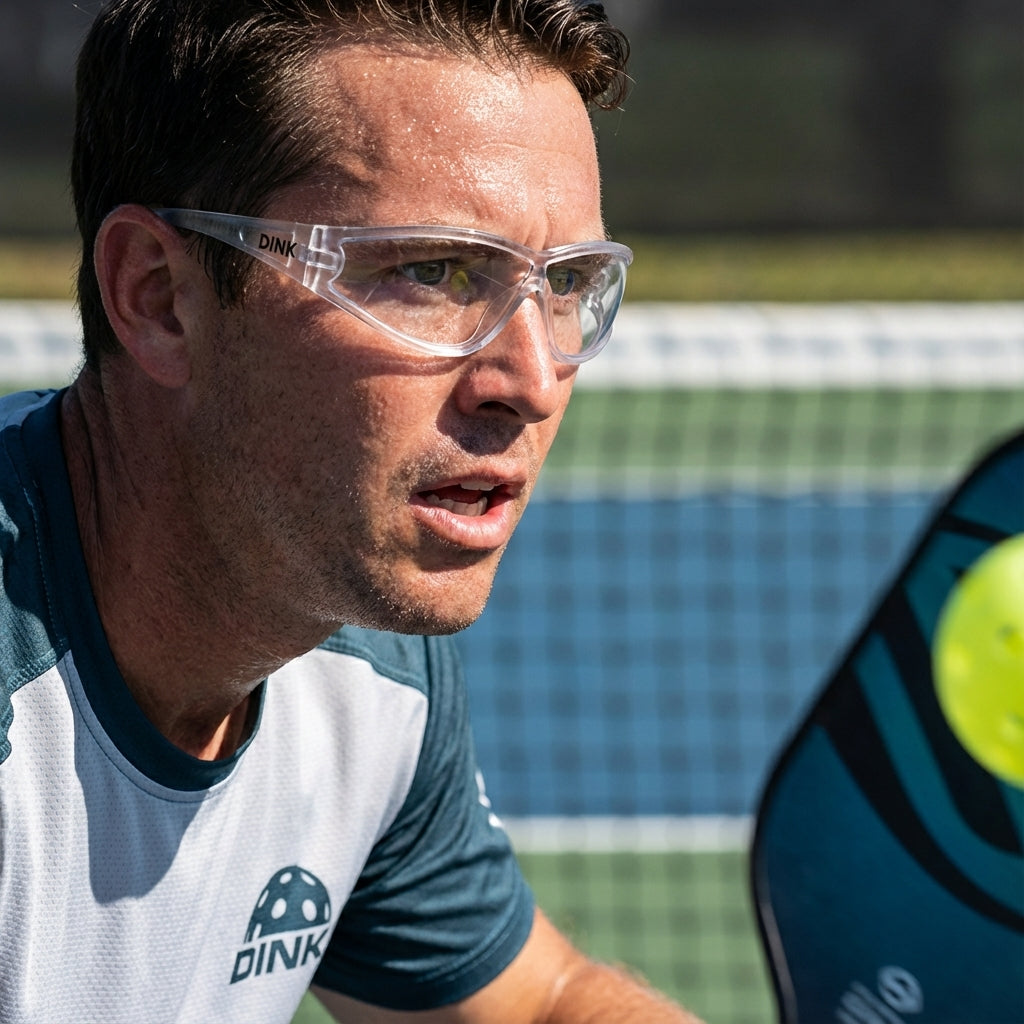 Dink Eyewear Opaque Pickleball Shield – Fog-Free Sport Glasses for Court Play