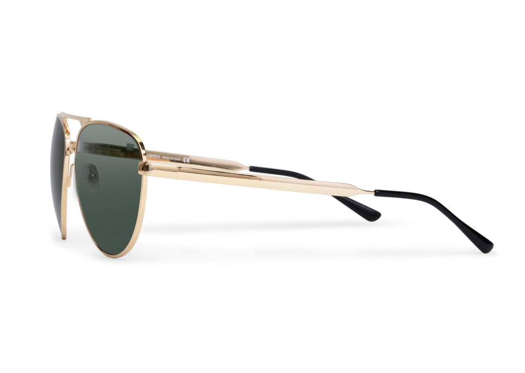 Skeleton Optics Dara Aviator Gold Polarized Sunglasses for Men & Women