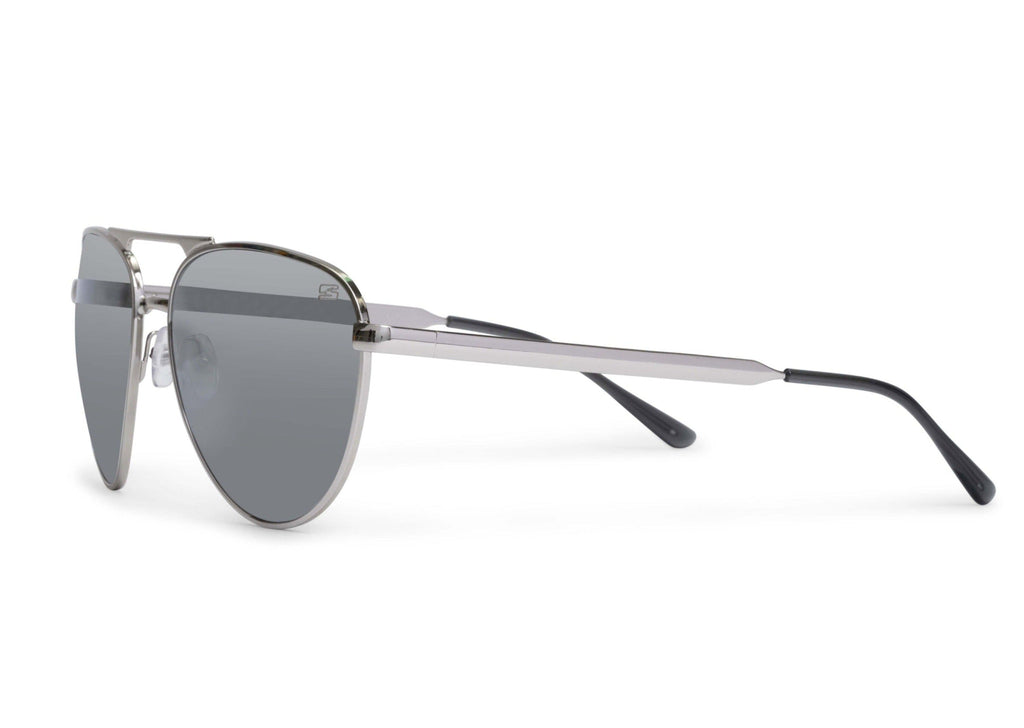 Skeleton Optics Dara Aviator Chrome Silver Polarized Sunglasses for Men & Women