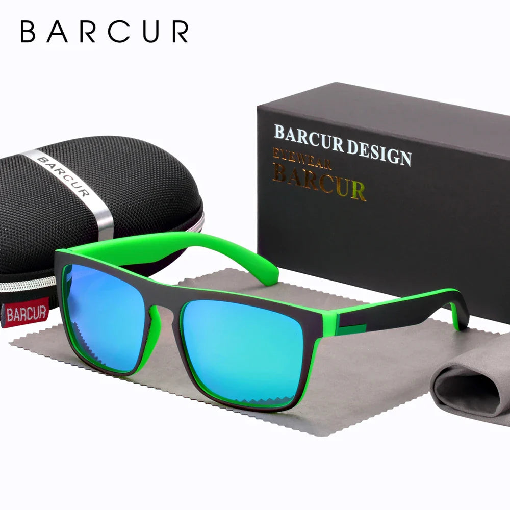 Men's Polarized Square Sunglasses – UV400 Anti-Glare Driving