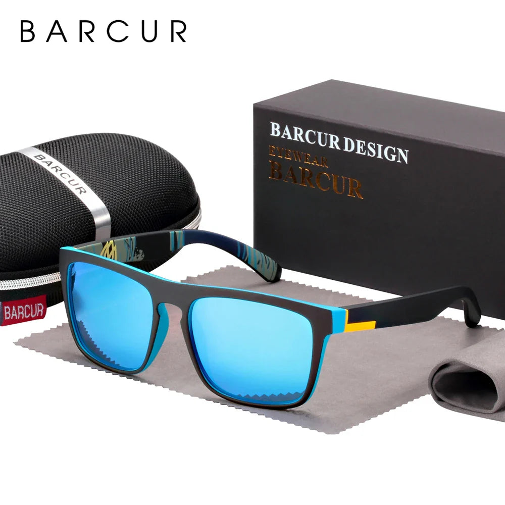 Men's Polarized Square Sunglasses – UV400 Anti-Glare Driving