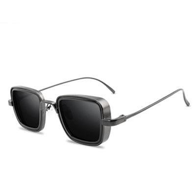 Vintage retro steampunk sunglasses by Stevvex with metal frames and tinted lenses, stylish and unique accessory for fashion-forward looks.