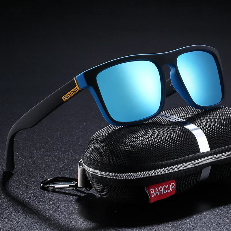 Men's Polarized Square Sunglasses – UV400 Anti-Glare Driving
