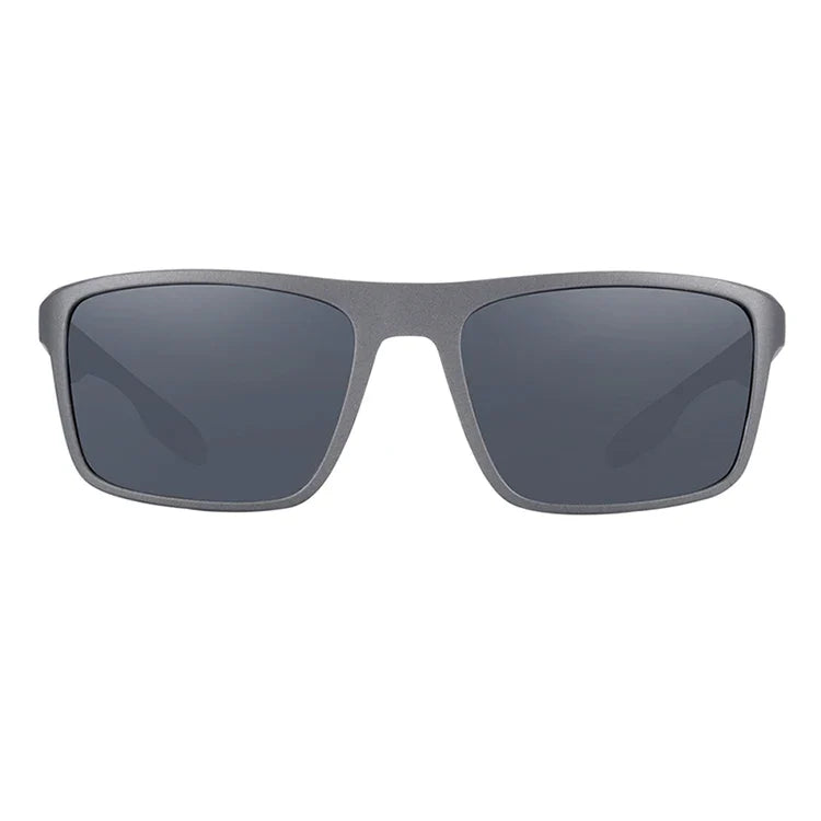 Stevvex BARCUR TR90 ultralight polarized UV400 sunglasses with sleek frame and tinted lenses resting on a surface.
