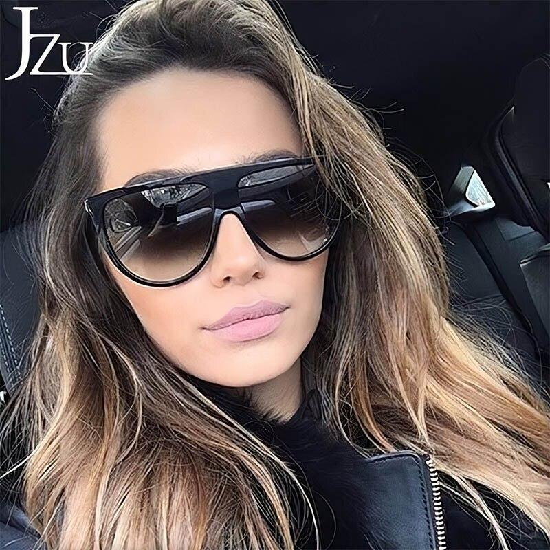 Oversized vintage retro women's UV400 sunglasses by Stevvex with elegant frame and dark tinted lenses.