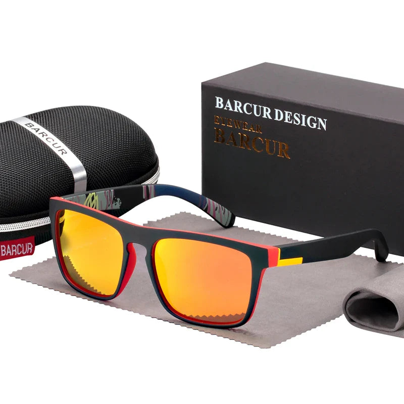 Men's Polarized Square Sunglasses – UV400 Anti-Glare Driving