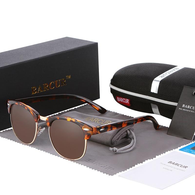 Stevvex Barcur polarized retro sunglasses with UV400 protection, featuring classic design and tinted lenses for outdoor style