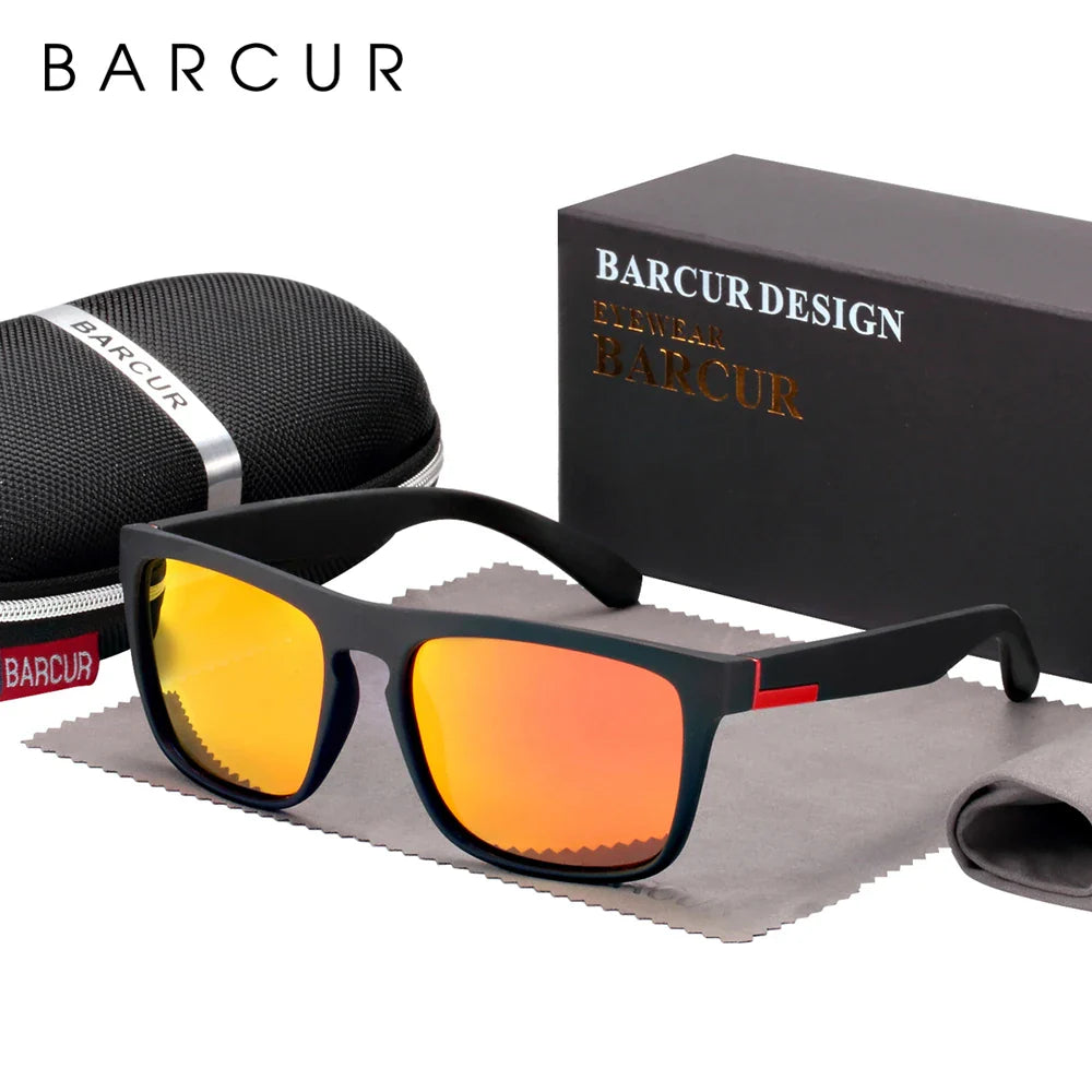 Men's Polarized Square Sunglasses – UV400 Anti-Glare Driving