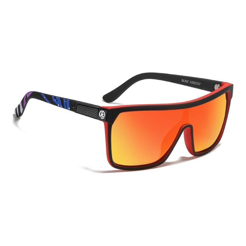 Sporty unisex Stevvex TAC anti-glare UV400 sunglasses with black frames and tinted lenses for outdoor protection and style.