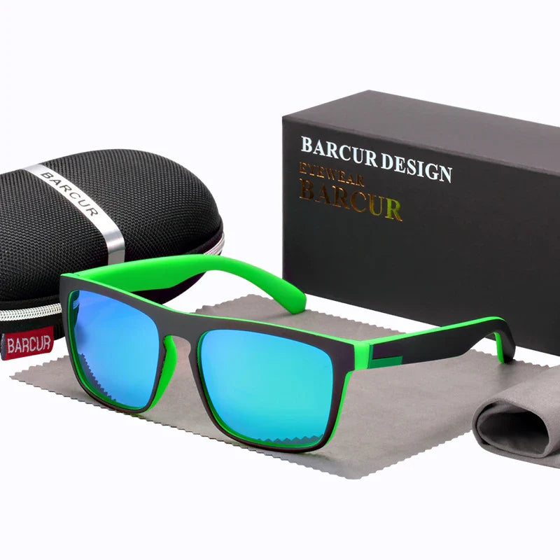 Men's Polarized Square Sunglasses – UV400 Anti-Glare Driving