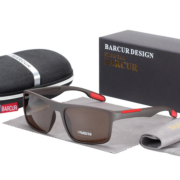 Stevvex BARCUR TR90 ultralight polarized UV400 sunglasses with sleek frame and tinted lenses for eye protection and style