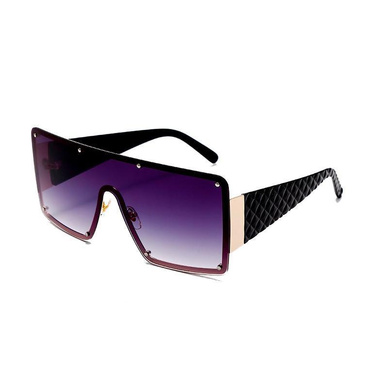 Stevvex Oversized Square Metal Frame Vintage Sunglasses – UV400