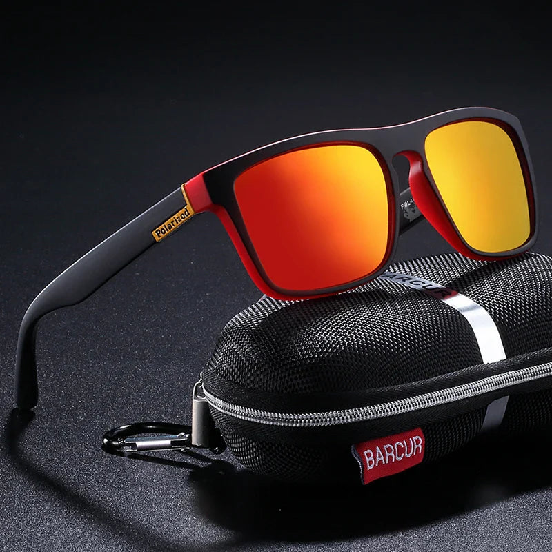 Men's Polarized Square Sunglasses – UV400 Anti-Glare Driving