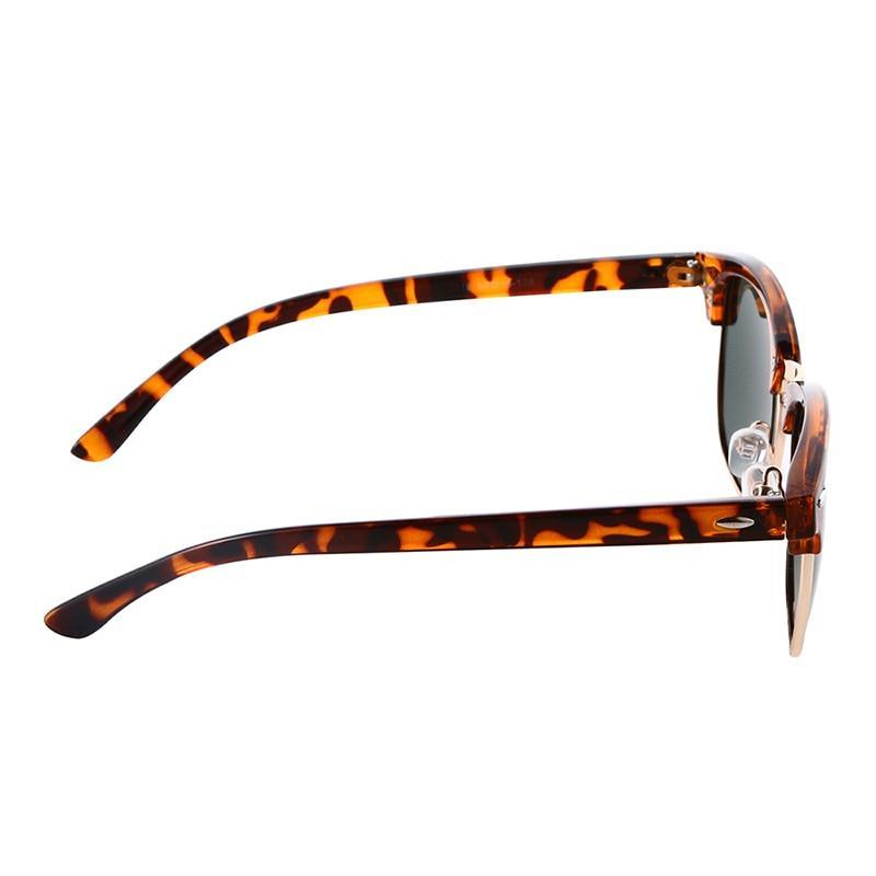 Stevvex Barcur polarized retro sunglasses with UV400 protection, featuring round frames and dark tinted lenses.