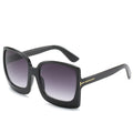 Stevvex oversized square gradient sunglasses with UV400 protection, featuring stylish tinted lenses and bold frame design.