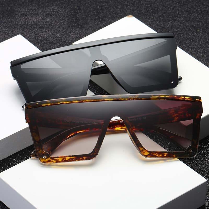 Stevvex Modern Oversized Square Gradient Sunglasses – UV400