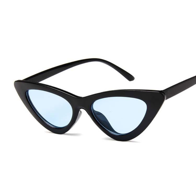 Stevvex retro cat eye sunglasses for women with UV400 protection, featuring black frames and tinted lenses.