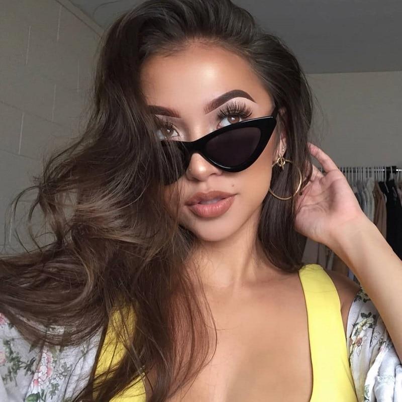 Retro cat eye sunglasses for women by Stevvex with UV400 protection, featuring stylish frames and dark tinted lenses.