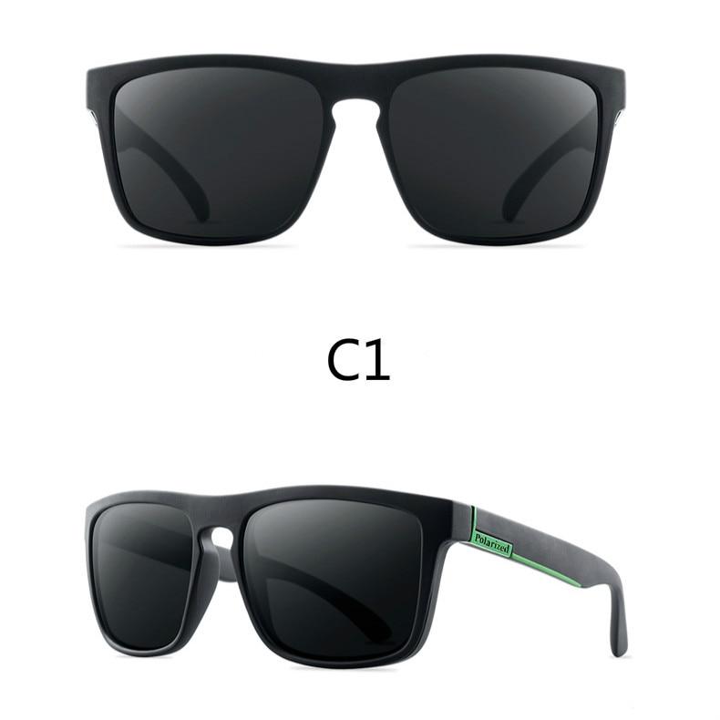 Stevvex vintage polarized sunglasses with anti-UV lenses, featuring classic design and dark tinted frames.