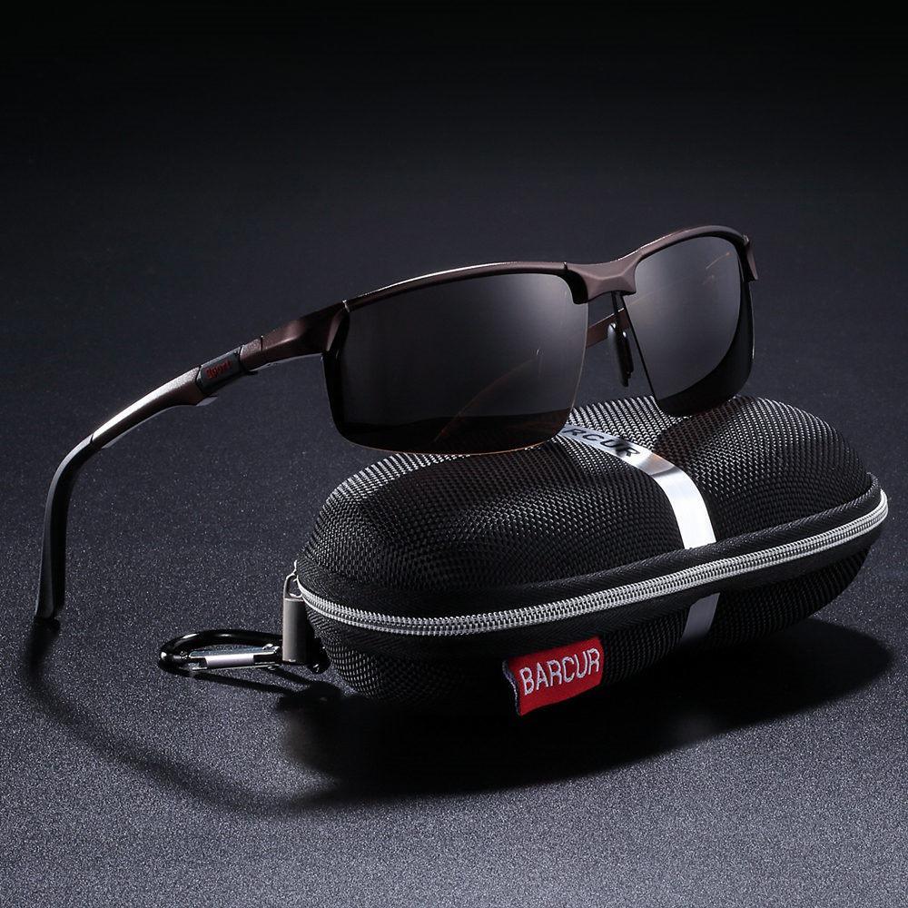 Stevvex sports aluminum polarized UV400 sunglasses with sleek frame and tinted lenses for outdoor activities.
