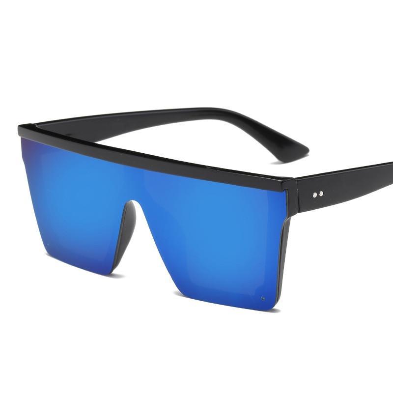 Stevvex Modern Oversized Square Gradient Sunglasses – UV400