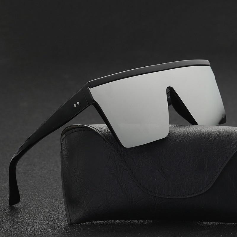 Stevvex Modern Oversized Square Gradient Sunglasses – UV400