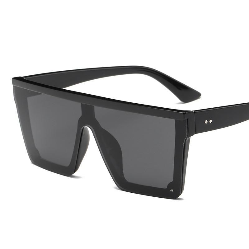 Stevvex Modern Oversized Square Gradient Sunglasses – UV400