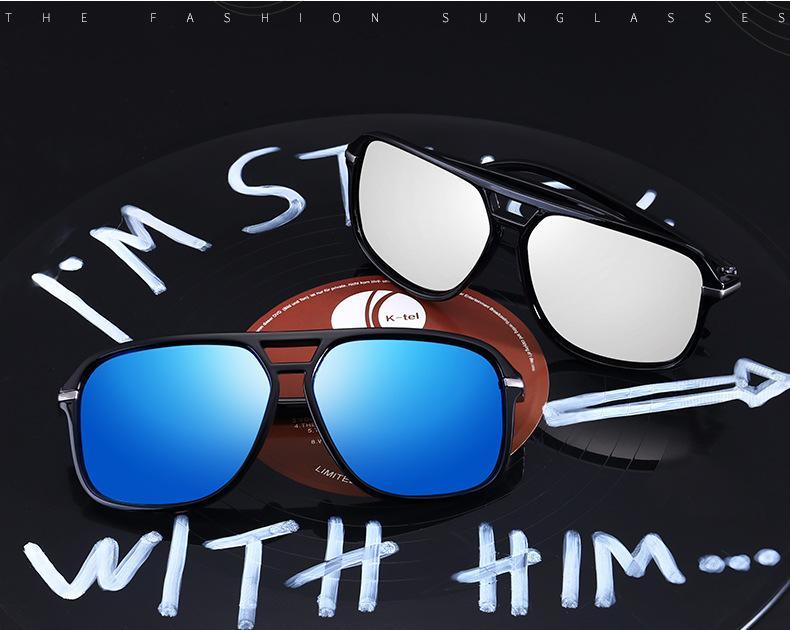 Stevvex luxury polarized oversized sunglasses with UV400 protection, featuring large mirror lenses in a stylish design.