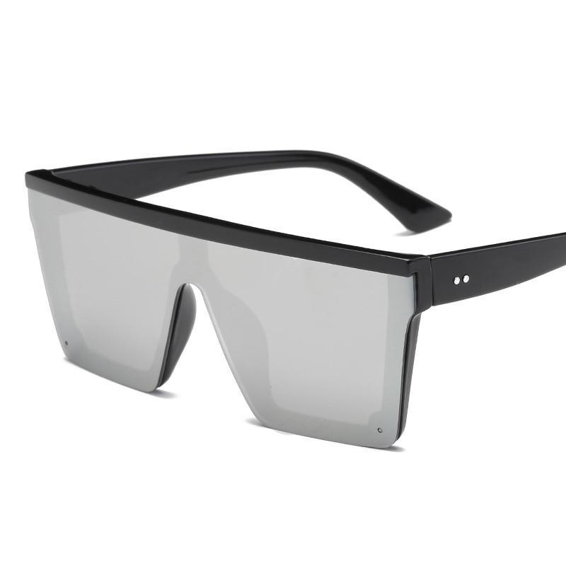 Stevvex Modern Oversized Square Gradient Sunglasses – UV400